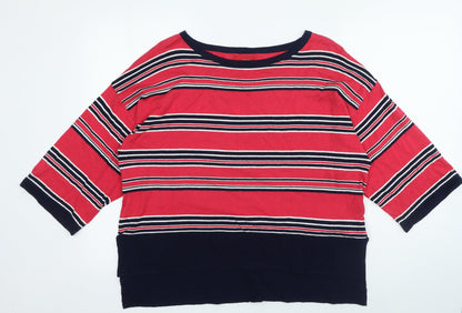 Womens UK Size 12 NEXT Red Pullover Jumper