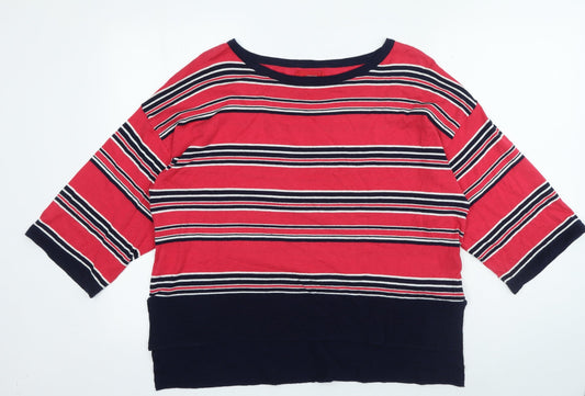 Womens UK Size 12 NEXT Red Pullover Jumper