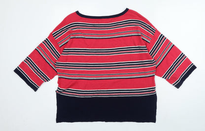 Womens UK Size 12 NEXT Red Pullover Jumper