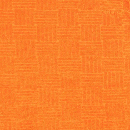 Prague Womens Orange Geometric Polyester Basic T-Shirt Size M Round Neck