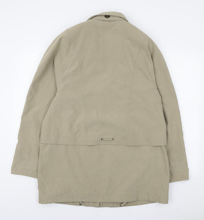 Womens UK Size M Preworn Beige Overcoat
