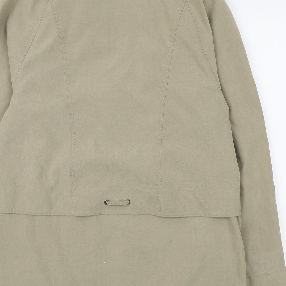 Womens UK Size M Preworn Beige Overcoat