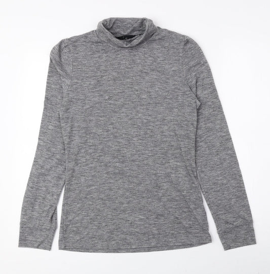 NEXT Womens Grey Roll Neck Polyester Pullover Jumper Size 6