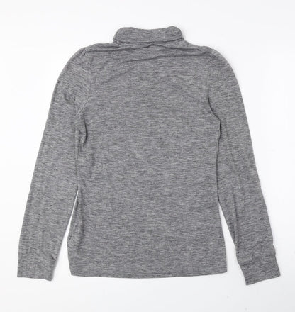NEXT Womens Grey Roll Neck Polyester Pullover Jumper Size 6
