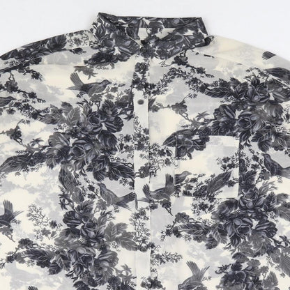 Womens UK Size 8 Topshop White Basic Blouse