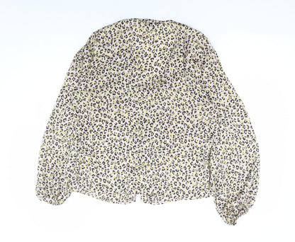 Womens UK Size 10 Topshop Multicoloured Basic Blouse