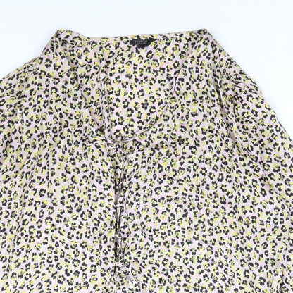 Womens UK Size 10 Topshop Multicoloured Basic Blouse