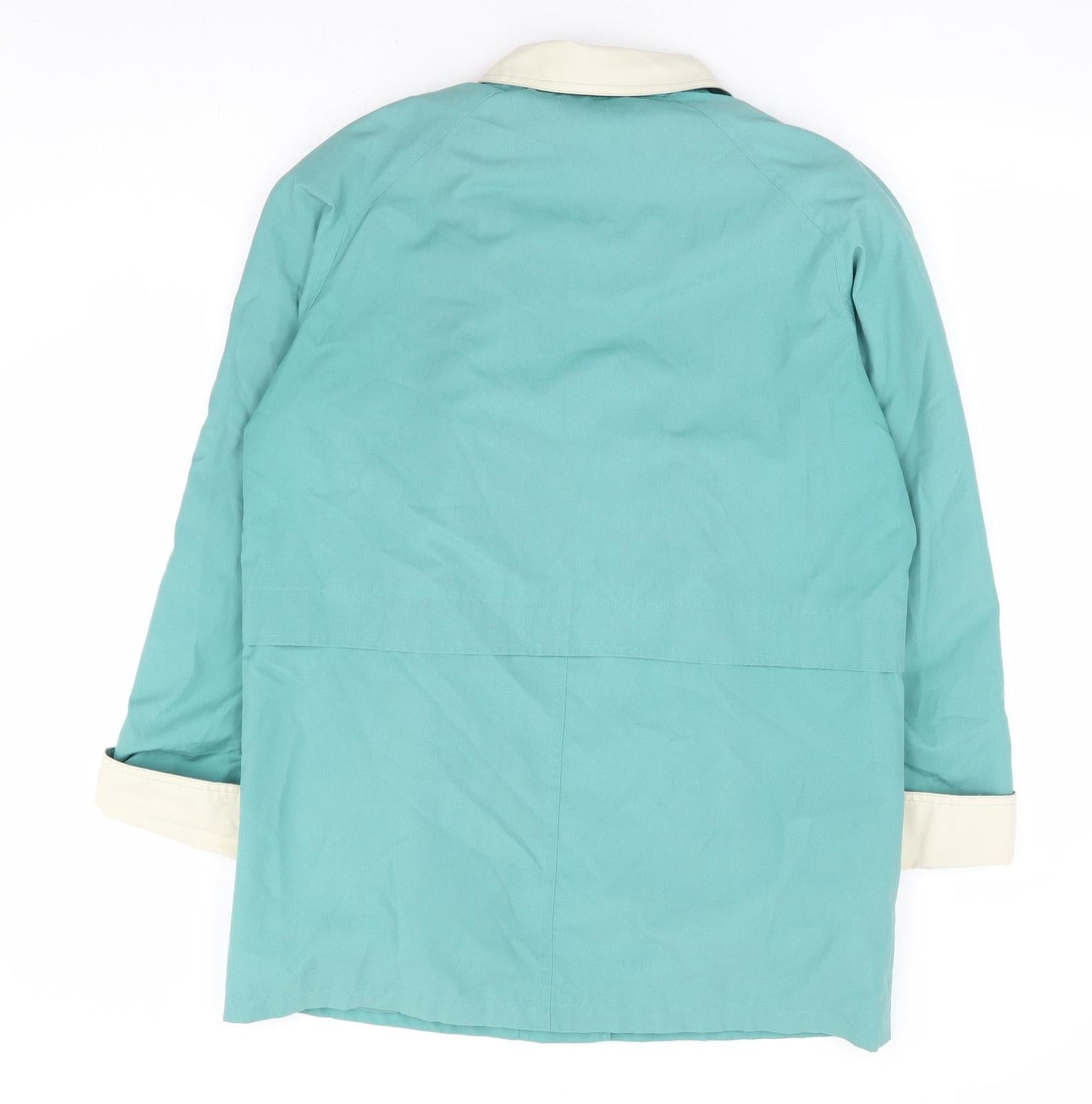 Damart Womens Green Jacket Size 14 Button