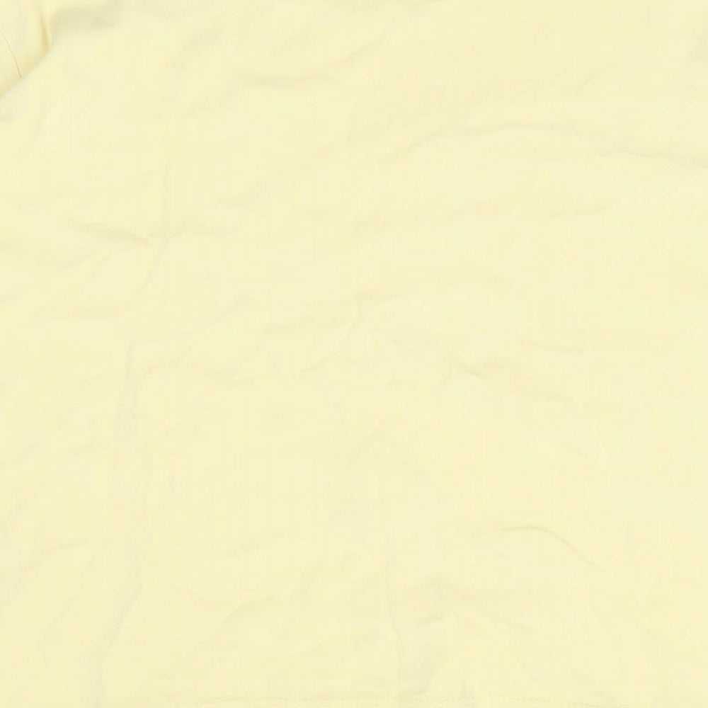 Womens UK Size 14 EWM Yellow Basic T-Shirt