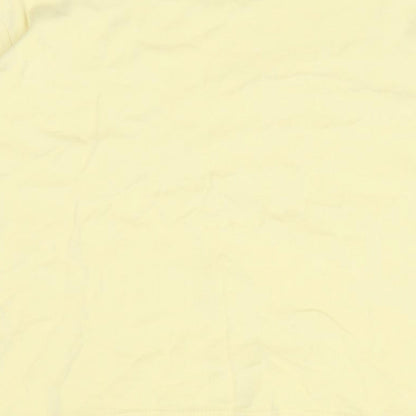 Womens UK Size 14 EWM Yellow Basic T-Shirt