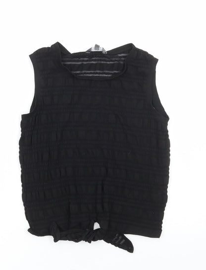 Womens UK Size 14 Limited Collection Black Basic Tank