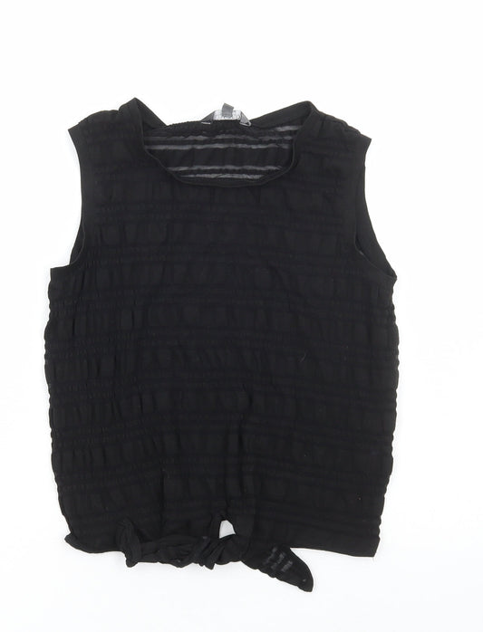 Womens UK Size 14 Limited Collection Black Basic Tank