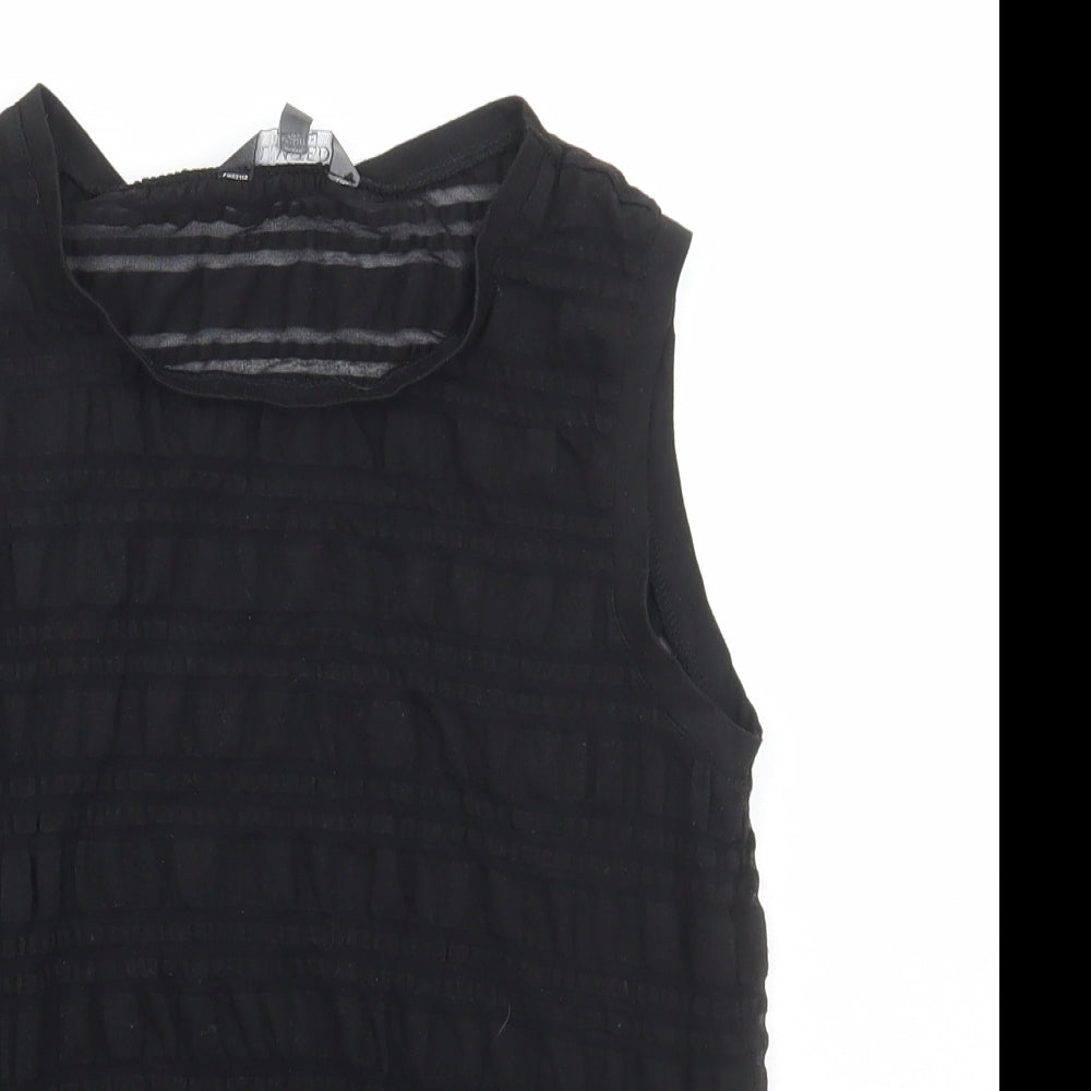 Womens UK Size 14 Limited Collection Black Basic Tank