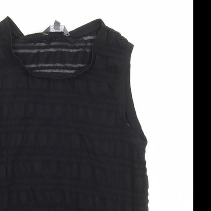 Womens UK Size 14 Limited Collection Black Basic Tank