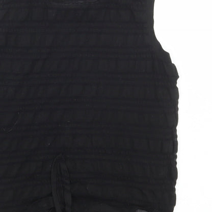 Womens UK Size 14 Limited Collection Black Basic Tank