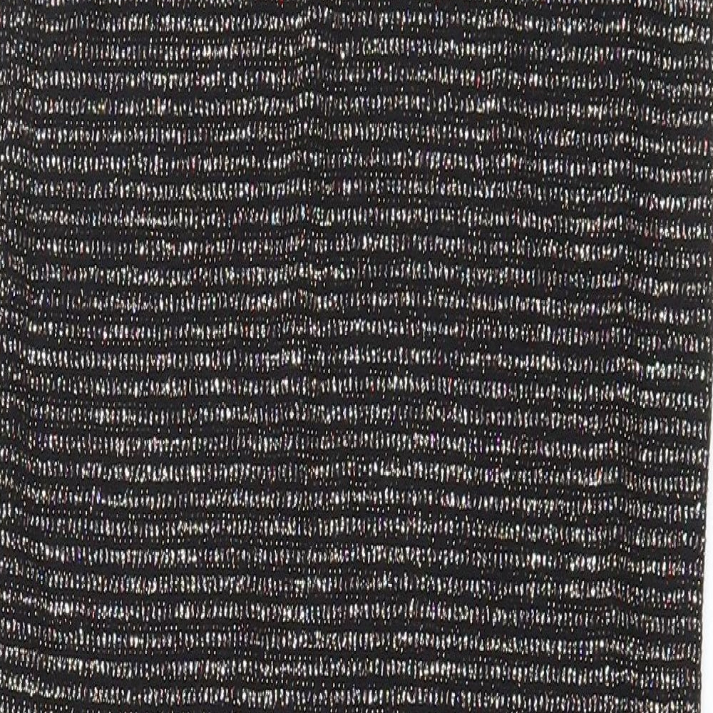 Miss Selfridge Womens Black Polyamide Maxi Skirt Size 4