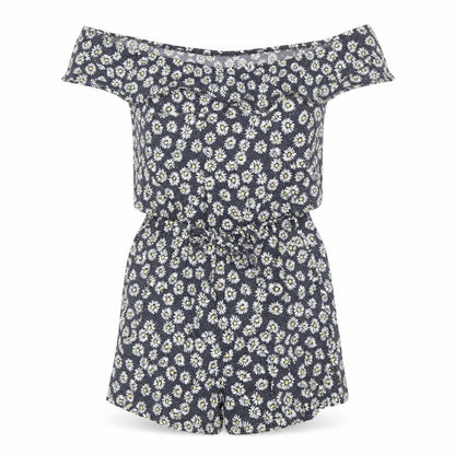 John Lewis Womens Multicoloured Floral Viscose Playsuit One-Piece Size 12 Pullover