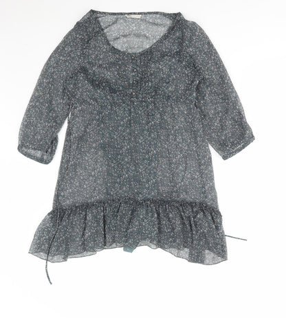 Womens UK Size 12 Marks and Spencer Green Basic Blouse