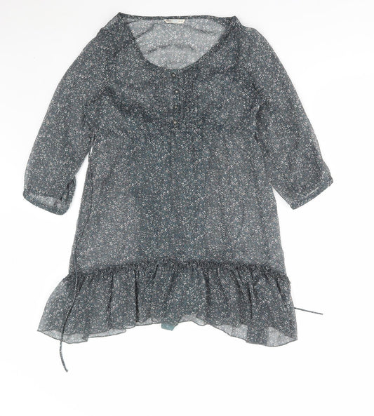 Womens UK Size 12 Marks and Spencer Green Basic Blouse