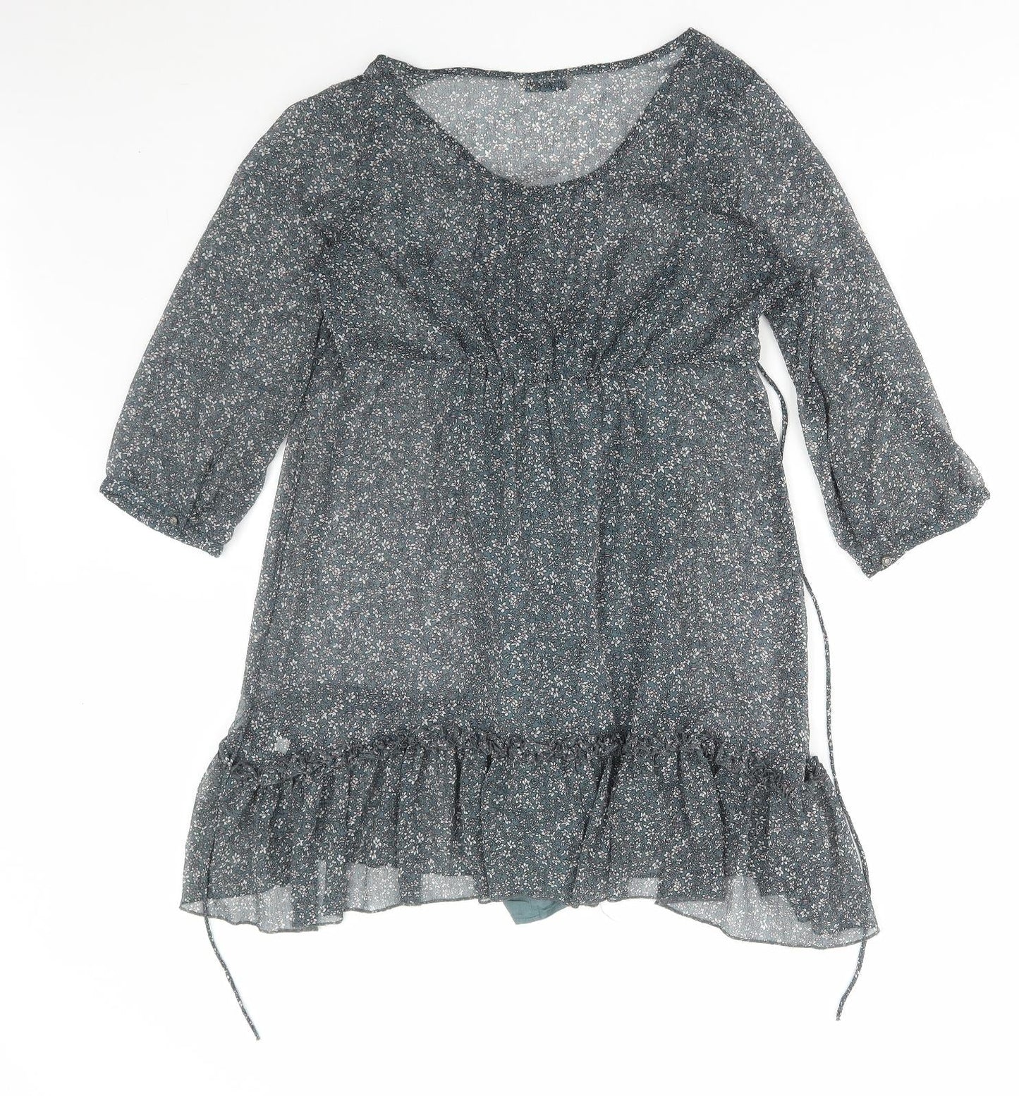 Womens UK Size 12 Marks and Spencer Green Basic Blouse
