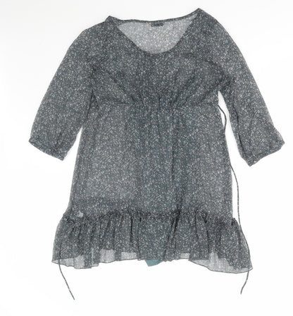 Womens UK Size 12 Marks and Spencer Green Basic Blouse