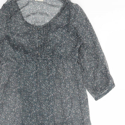 Womens UK Size 12 Marks and Spencer Green Basic Blouse