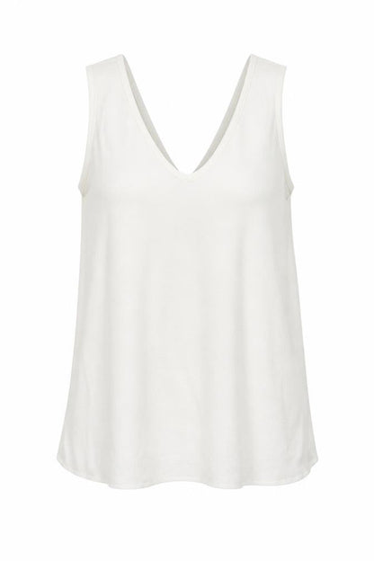 Womens UK Size XS MNG White Basic Tank