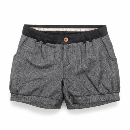 name it Girls Grey Polyester Hot Pants Shorts Size 11 Years Regular Buckle