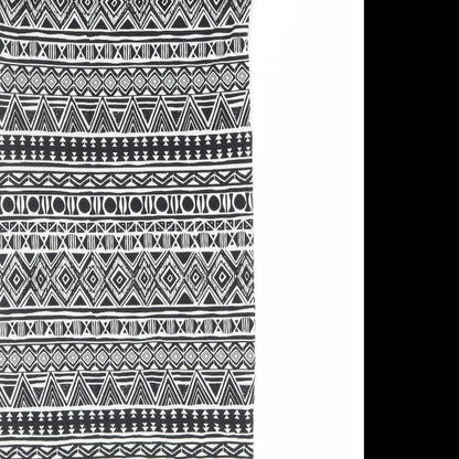 George Womens Black Geometric Cotton Bodycon Size 12 Round Neck Pullover