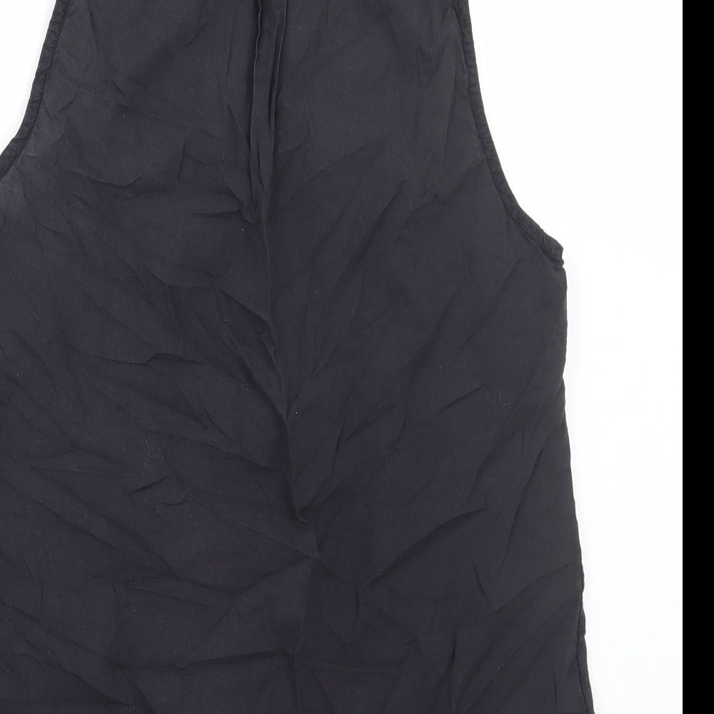 Womens UK Size 8 Divided by H&M Black Basic Tank