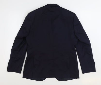 Mens UK Size 38 Marks and Spencer Regular Blue Suit Jacket