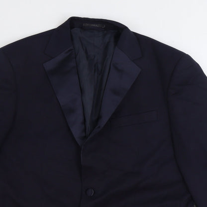 Mens UK Size 38 Marks and Spencer Regular Blue Suit Jacket