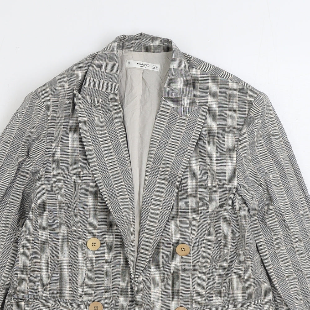 Womens UK Size S Mango Grey Jacket