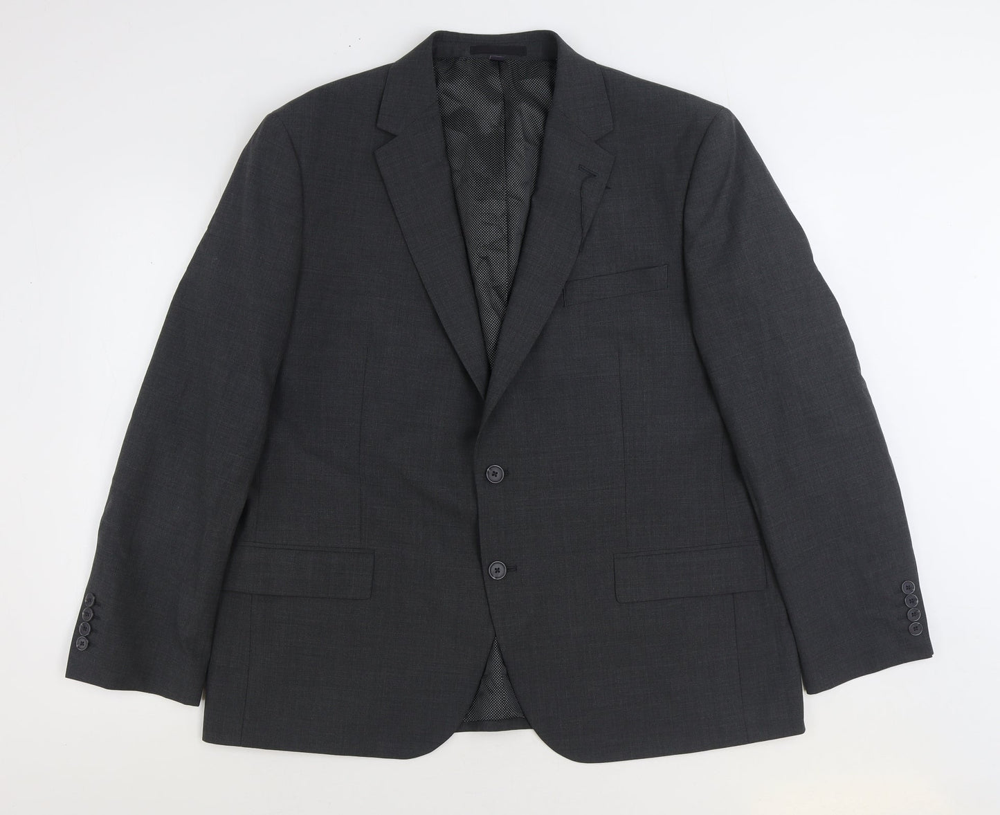 Marks and Spencer Womens Grey Wool Jacket Suit Jacket Size 46