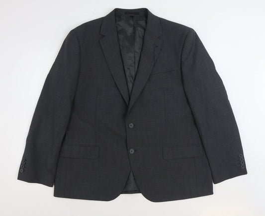 Marks and Spencer Womens Grey Wool Jacket Suit Jacket Size 46