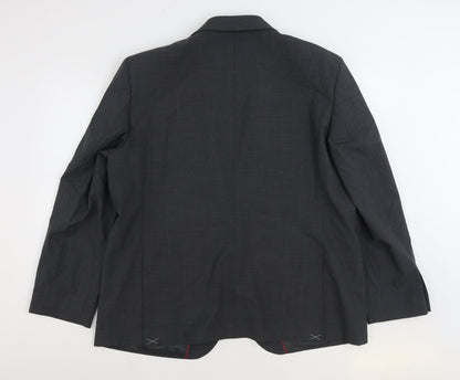Marks and Spencer Womens Grey Wool Jacket Suit Jacket Size 46
