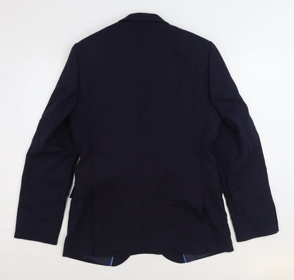 Mens UK Size 40 Marks and Spencer Regular Blue Suit Jacket
