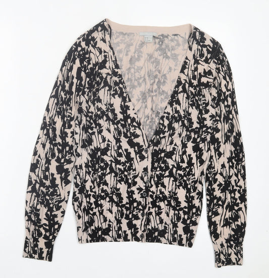 Womens UK Size XS H&M Black Cardigan Jumper