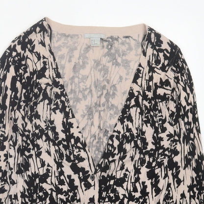 Womens UK Size XS H&M Black Cardigan Jumper