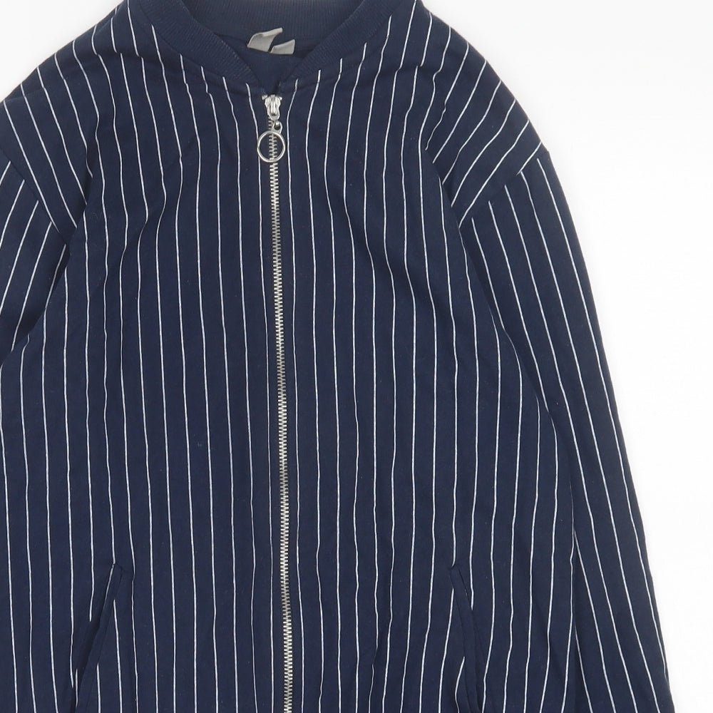 Womens UK Size 8 ASOS Blue Full Zip Sweatshirt