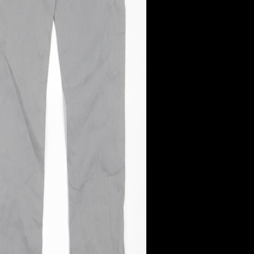 La Redoute Womens Grey Cotton Straight Jeans Size 6 L31 in Regular Button