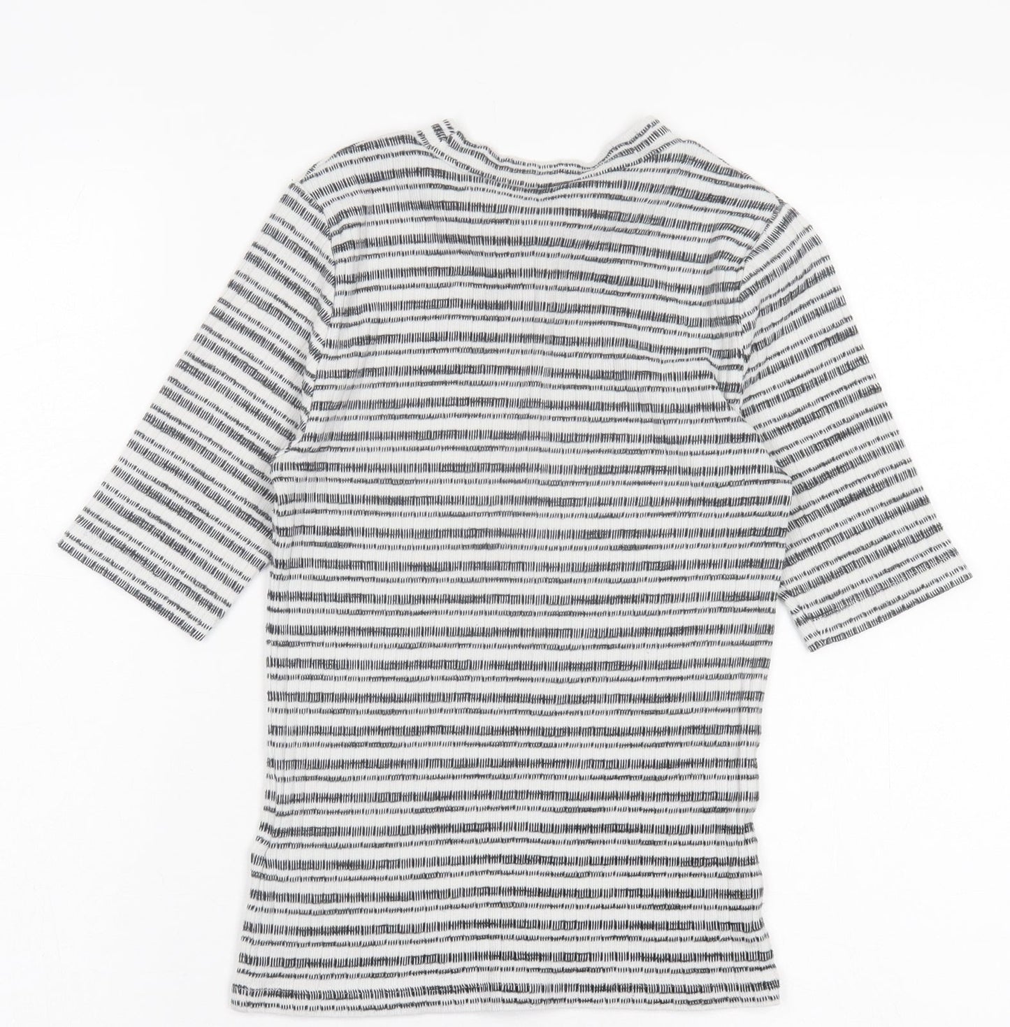 Womens UK Size 8 New Look White Basic T-Shirt