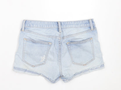 Gap Womens Blue Cotton Cut-Off Shorts Size 26 in Regular Button