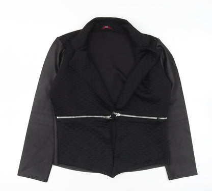 Missi London Womens Black Jacket Blazer Size 14