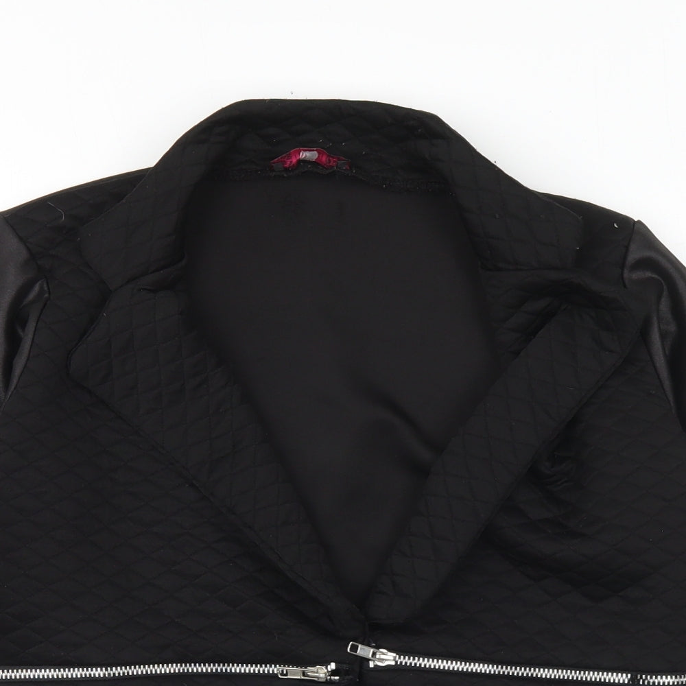 Missi London Womens Black Jacket Blazer Size 14