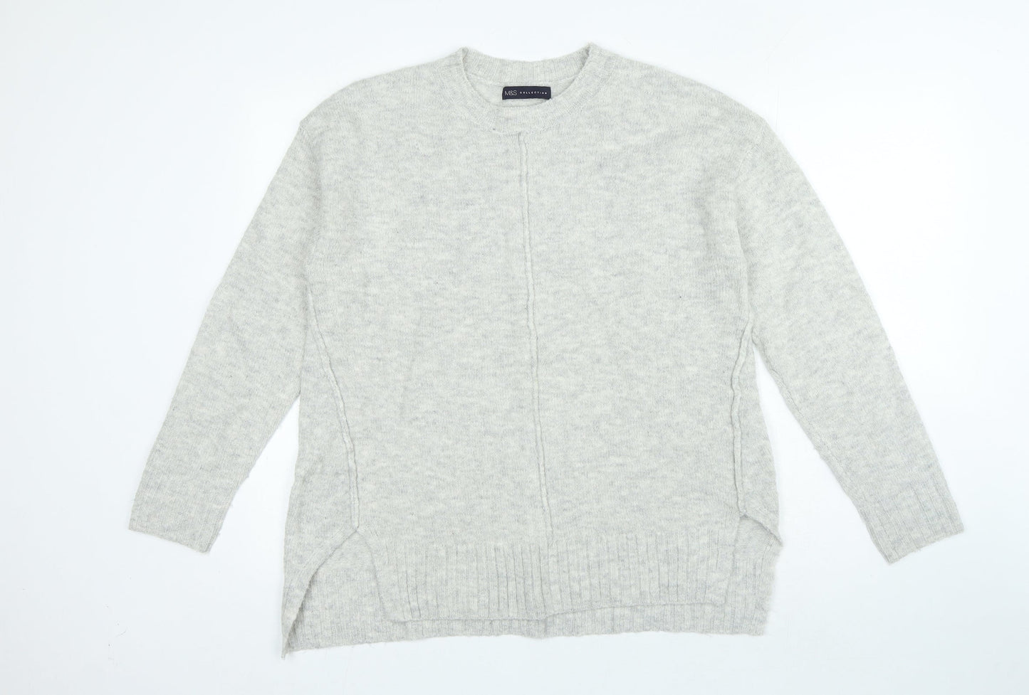 Womens UK Size M Marks and Spencer Grey Pullover Jumper