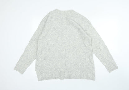Womens UK Size M Marks and Spencer Grey Pullover Jumper