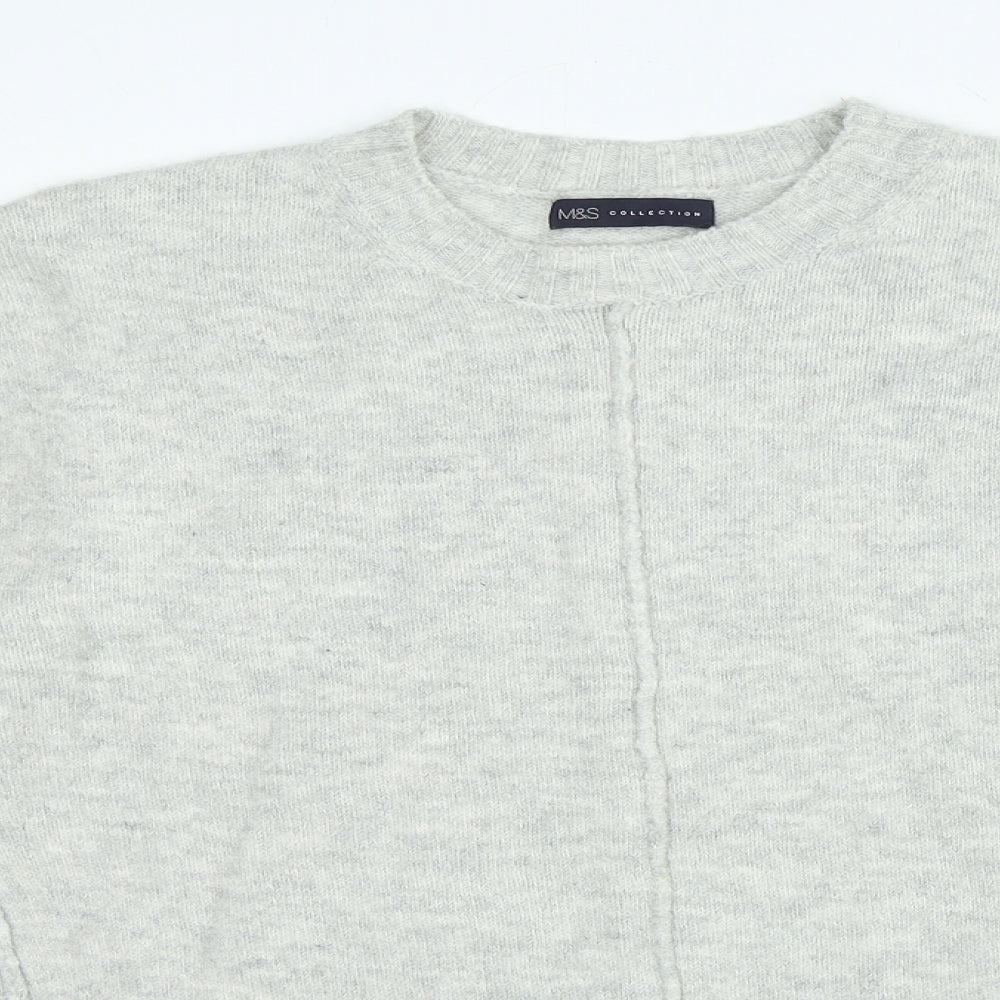 Womens UK Size M Marks and Spencer Grey Pullover Jumper