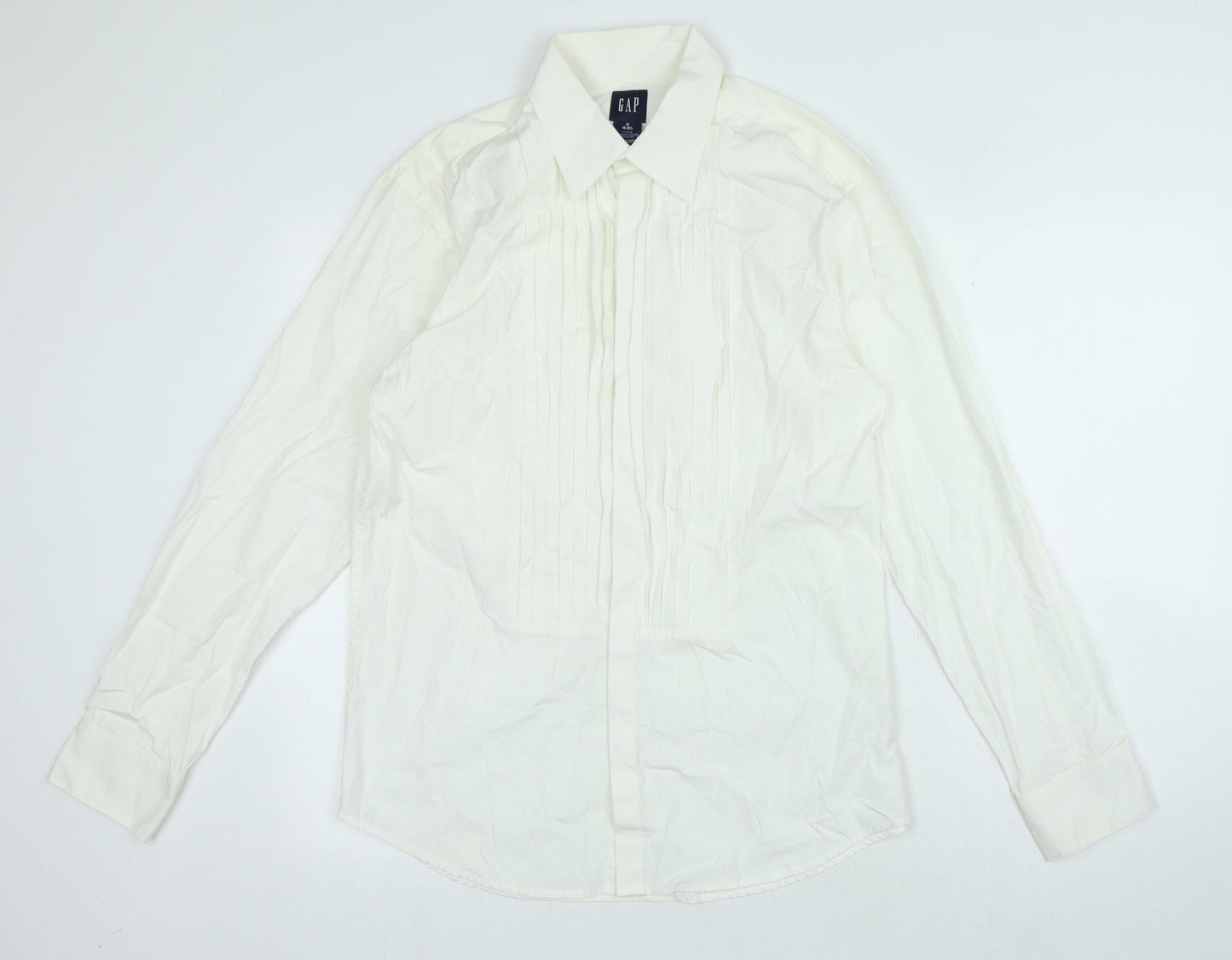 Mens UK Size M Gap Ivory  Button-Up Long Sleeve Casual Shirt