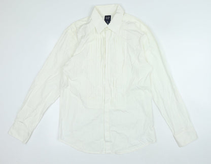 Mens UK Size M Gap Ivory  Button-Up Long Sleeve Casual Shirt